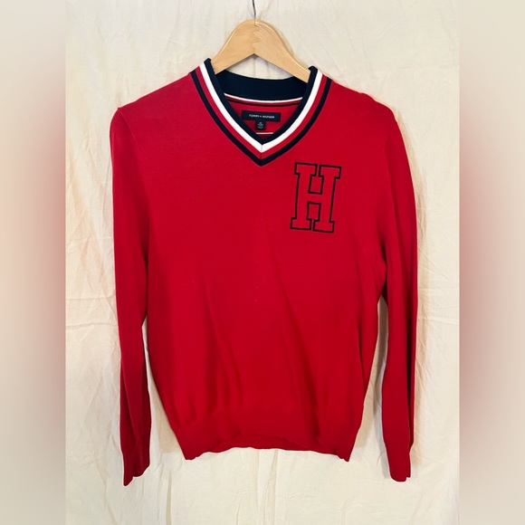 Tommy Hilfiger men’s size XS letterman sweater - Picture 1 of 4
